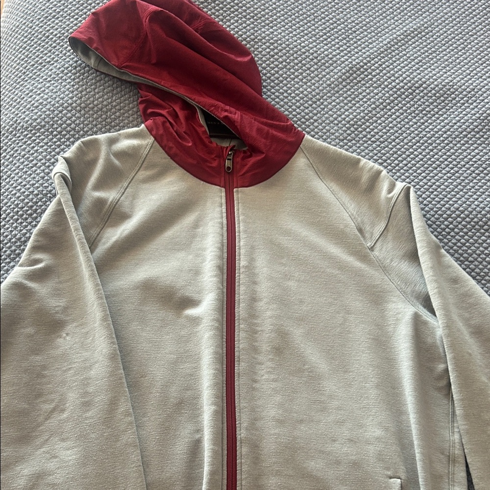lululemon athletica Gray and Red Lightweight Jacket